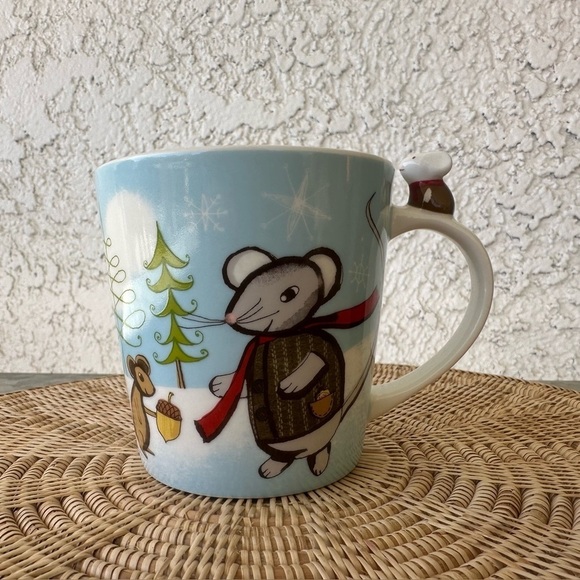 Starbucks Huxley Mouse & Squirrel Friend Winter Holiday Coffee Mug 2010 - Picture 2 of 8